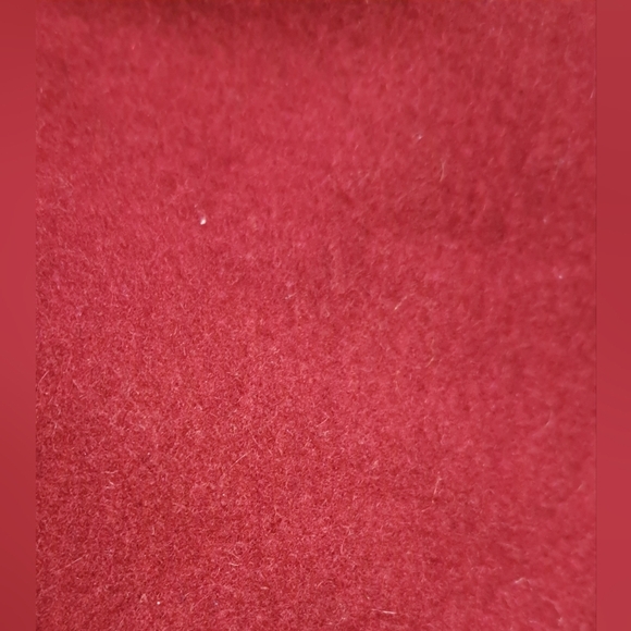 NWOT Valentino V Zone Red Wool & Cashmere Casual Prep Scarf Wrap w/ Fringe - Picture 3 of 8